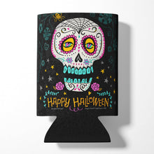 Load image into Gallery viewer, Happy Halloween Day of the Dead Can or Bottle Hugger VHA3035CC