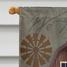 Load image into Gallery viewer, Patriotic Barn Land of America Flag Canvas House Size VHA3036CHF