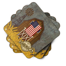 Load image into Gallery viewer, Patriotic Barn Land of America Foam Coaster  VHA3036FC