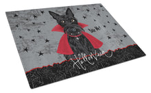 Load image into Gallery viewer, Halloween Vampire Scottie Glass Cutting Boards – Durable, Decorative Kitchen Art Large VHA3037LCB