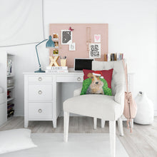 Load image into Gallery viewer, Wire Fox Terrier Christmas Throw Pillow - 14x14 Decorative Pillow – Art for Your Home &amp; Patio VHA3040PW1414