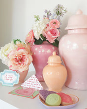 Load image into Gallery viewer, &quot;Love is in the Air&quot; Ginger Jars in Cherry Blossom Pink
