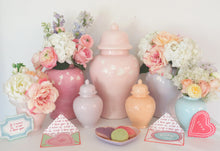 Load image into Gallery viewer, &quot;Love is in the Air&quot; Ginger Jars in Cherry Blossom Pink