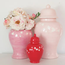 Load image into Gallery viewer, &quot;Love is in the Air&quot; Ginger Jars in Bubble Gum Pink