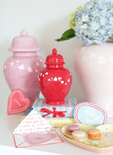 Load image into Gallery viewer, &quot;Love is in the Air&quot; Ginger Jars in Red