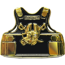 Load image into Gallery viewer, EL11-002 Las Vegas Metropolitan Police Challenge Coin Vest LVMPD