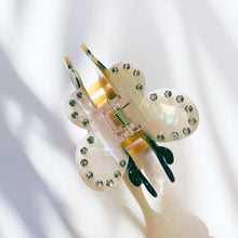 Load image into Gallery viewer, Velvet Claws Cute Bee Hair Clip | Claw Clip in Velvet Travel Bag