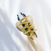 Load image into Gallery viewer, Velvet Claws Cute Bee Hair Clip | Claw Clip in Velvet Travel Bag