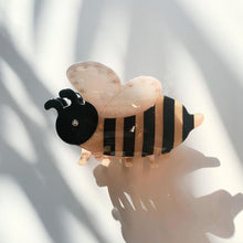 Load image into Gallery viewer, Velvet Claws Cute Bee Hair Clip | Claw Clip in Velvet Travel Bag