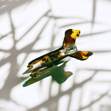 Load image into Gallery viewer, Velvet Claws Dachshund Dog Hair Claw | Claw Clip in Velvet Travel Bag