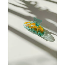 Load image into Gallery viewer, Velvet Claws Goldfish Hair Clip | School of Gold Fish | Claw Clip in Velvet Travel Bag
