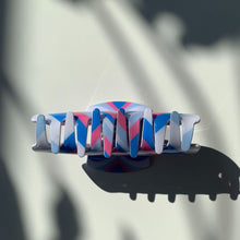 Load image into Gallery viewer, Velvet Claws Hair Clip | The Foxy in Blue Jeans | Claw Clip in Velvet Travel Bag