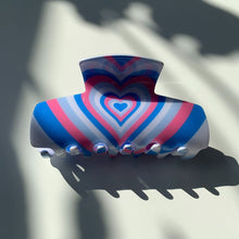 Load image into Gallery viewer, Velvet Claws Hair Clip | The Foxy in Blue Jeans | Claw Clip in Velvet Travel Bag