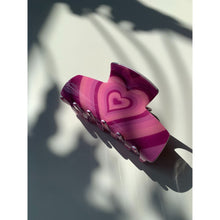 Load image into Gallery viewer, Velvet Claws Hair Clip | The Foxy in Magenta | Claw Clip in Velvet Travel Bag