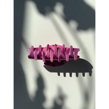 Load image into Gallery viewer, Velvet Claws Hair Clip | The Foxy in Magenta | Claw Clip in Velvet Travel Bag