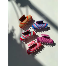 Load image into Gallery viewer, Velvet Claws Hair Clip | The Foxy in Magenta | Claw Clip in Velvet Travel Bag