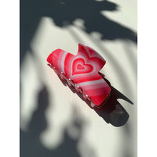Load image into Gallery viewer, Velvet Claws Hair Clip | The Foxy in True Love Red | Claw Clip in Velvet Travel Bag