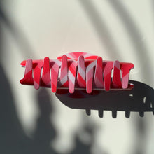 Load image into Gallery viewer, Velvet Claws Hair Clip | The Foxy in True Love Red | Claw Clip in Velvet Travel Bag