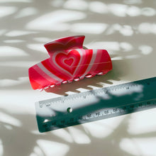 Load image into Gallery viewer, Velvet Claws Hair Clip | The Foxy in True Love Red | Claw Clip in Velvet Travel Bag