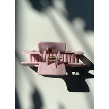 Load image into Gallery viewer, Velvet Claws Hair Clip | The Jada in Baby Pink Speckle | Claw Clip in Velvet Travel Bag