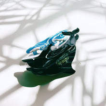 Load image into Gallery viewer, Velvet Claws Killer Whale Orca Hair Claw | Claw Clip in Velvet Travel Bag