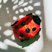 Load image into Gallery viewer, Velvet Claws Ladybug Hair Claw | Claw Clip in Velvet Travel Bag