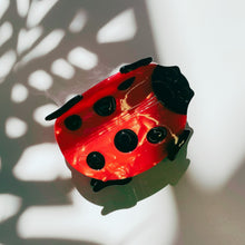 Load image into Gallery viewer, Velvet Claws Ladybug Hair Claw | Claw Clip in Velvet Travel Bag