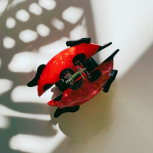 Load image into Gallery viewer, Velvet Claws Ladybug Hair Claw | Claw Clip in Velvet Travel Bag