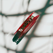Load image into Gallery viewer, Velvet Claws Mysterious Smile Hair Claw | Red Lips Claw Clip in Velvet Travel Bag