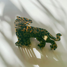 Load image into Gallery viewer, Velvet Claws Shaped Cheetah Hair Claw | Claw Clip in Velvet Travel Bag