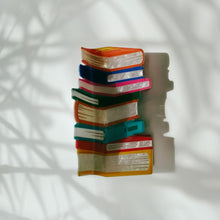 Load image into Gallery viewer, Velvet Claws Stack of Books Hair Clip | Claw Clip in Velvet Travel Bag
