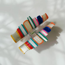 Load image into Gallery viewer, Velvet Claws Stack of Books Hair Clip | Claw Clip in Velvet Travel Bag