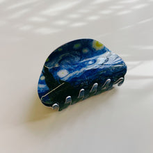 Load image into Gallery viewer, Velvet Claws Starry Night Hair Clip | Claw Clip in Velvet Travel Bag
