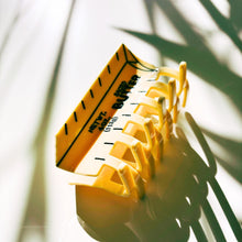 Load image into Gallery viewer, Velvet Claws Stick of Salted Butter Hair Claw | Yellow Claw Clip in Velvet Travel Bag