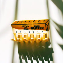 Load image into Gallery viewer, Velvet Claws Stick of Salted Butter Hair Claw | Yellow Claw Clip in Velvet Travel Bag