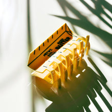 Load image into Gallery viewer, Velvet Claws Stick of Salted Butter Hair Claw | Yellow Claw Clip in Velvet Travel Bag