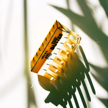 Load image into Gallery viewer, Velvet Claws Stick of Salted Butter Hair Claw | Yellow Claw Clip in Velvet Travel Bag