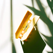 Load image into Gallery viewer, Velvet Claws Stick of Salted Butter Hair Claw | Yellow Claw Clip in Velvet Travel Bag