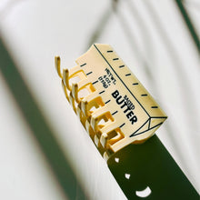 Load image into Gallery viewer, Velvet Claws Stick of Salted Butter Hair Claw | Yellow Claw Clip in Velvet Travel Bag