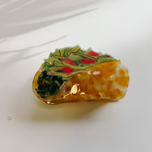 Load image into Gallery viewer, Velvet Claws Taco Fiesta Hair Clip | Claw Clip in Velvet Travel Bag