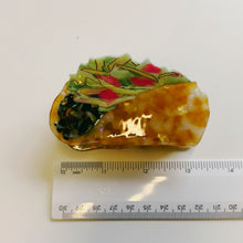 Load image into Gallery viewer, Velvet Claws Taco Fiesta Hair Clip | Claw Clip in Velvet Travel Bag