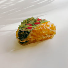 Load image into Gallery viewer, Velvet Claws Taco Fiesta Hair Clip | Claw Clip in Velvet Travel Bag