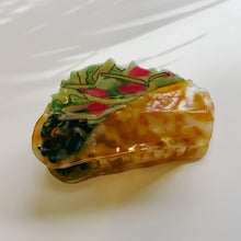 Load image into Gallery viewer, Velvet Claws Taco Fiesta Hair Clip | Claw Clip in Velvet Travel Bag