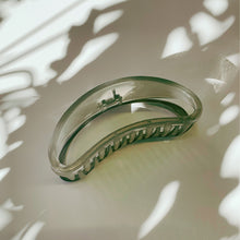 Load image into Gallery viewer, Velvet Claws The Bean Hair Claw in Smoke | Claw Clip in Velvet Travel Bag