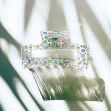 Load image into Gallery viewer, Velvet Claws The Crystal Hair Claw in Kawaii Smile | Claw Clip in Velvet Travel Bag