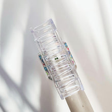 Load image into Gallery viewer, Velvet Claws The Crystal Hair Claw in Kawaii Smile | Claw Clip in Velvet Travel Bag