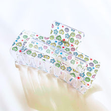 Load image into Gallery viewer, Velvet Claws The Crystal Hair Claw in Kawaii Smile | Claw Clip in Velvet Travel Bag
