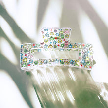 Load image into Gallery viewer, Velvet Claws The Crystal Hair Claw in Kawaii Smile | Claw Clip in Velvet Travel Bag