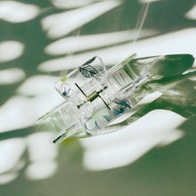 Load image into Gallery viewer, Velvet Claws The Crystal Hair Claw in Tropical Foil | Claw Clip in Velvet Travel Bag