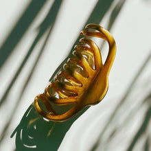 Load image into Gallery viewer, Velvet Claws The Octopus in Wood Look Hair Claw | Claw Clip in Velvet Travel Bag